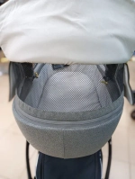 Детская коляска Luxmom F1 2в1 (серый, золотая рама)