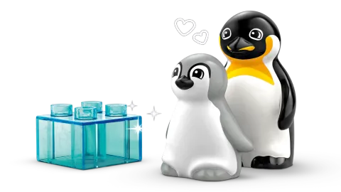 Конструктор LEGO Duplo 10941 Семейства диких животных: Пингвины и львы