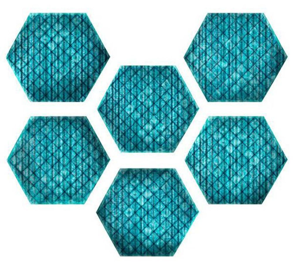 Керамогранит TRIBU Blue Matt Hexa (6 вариаций рис.)