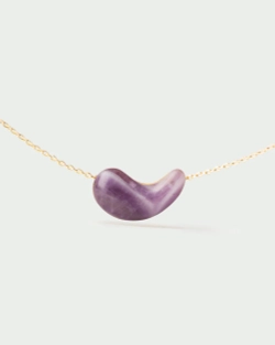 Колье Amethyst Aura серебро 925 пробы покрытое золотом
