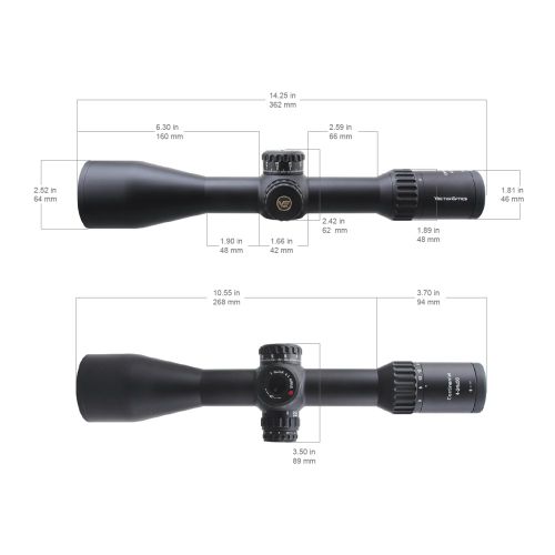 Оптический прицел Vector Optics Continental X6 4-24x56 Ranging FFP, 34мм, сетка VEC-MBR MIL (SCFF-39)