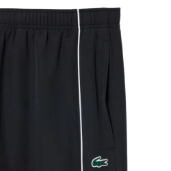 Мужские теннисные штаны Lacoste Water-Repellent Trim Accent Sport - black/white