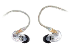 SHURE SE215-CL-EFS наушники внутриканальные (наушники вставные) с одним динамическим драйвером, прозрачные.