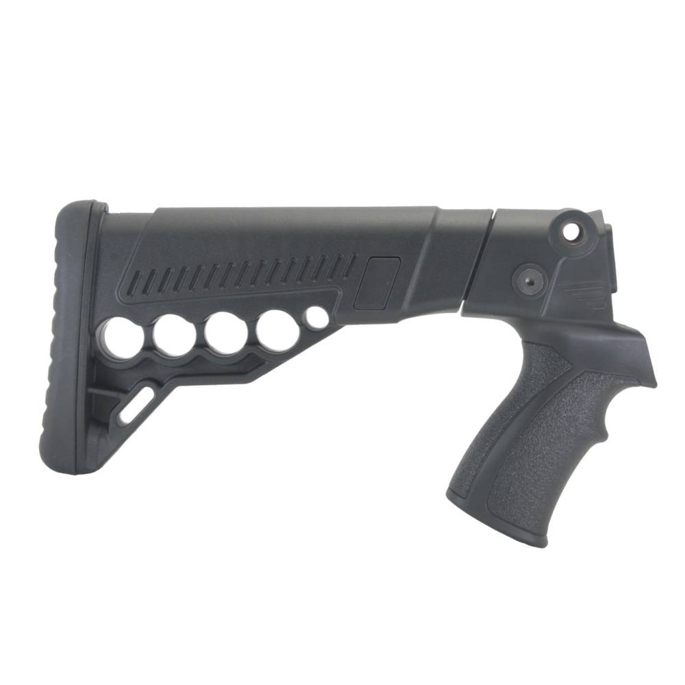 Приклад телескопический с патронташем на Бекас 12, 16, DLG Tactical. Черный