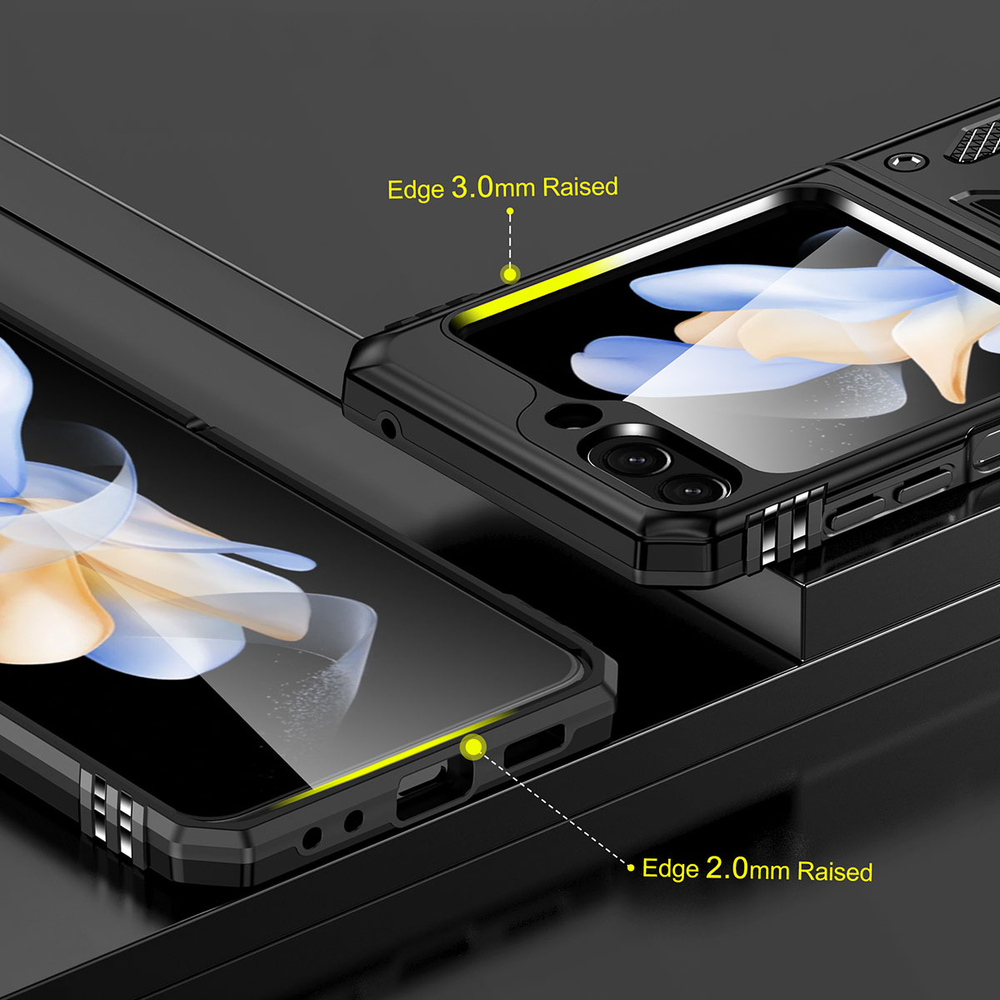 Чехол Safe Case с кольцом и защитой камеры для Samsung Galaxy Z Flip 6