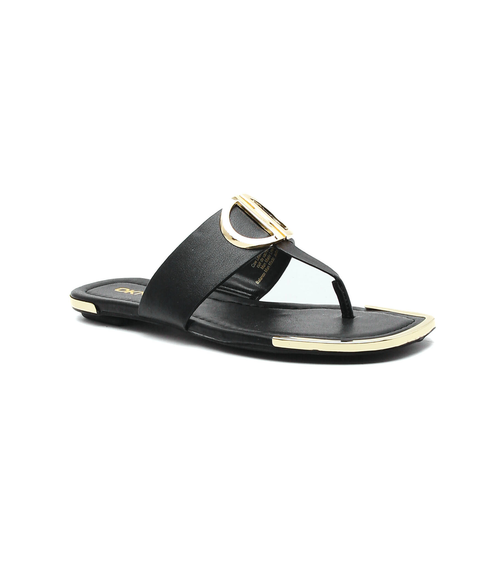 кожаное вьетнамки halcott DKNY - черный(K4051669)