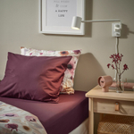 Простыня на резинке IKEA ULLVIDE (УЛЛЬВИДЕ), Бордовый, 180х200 см