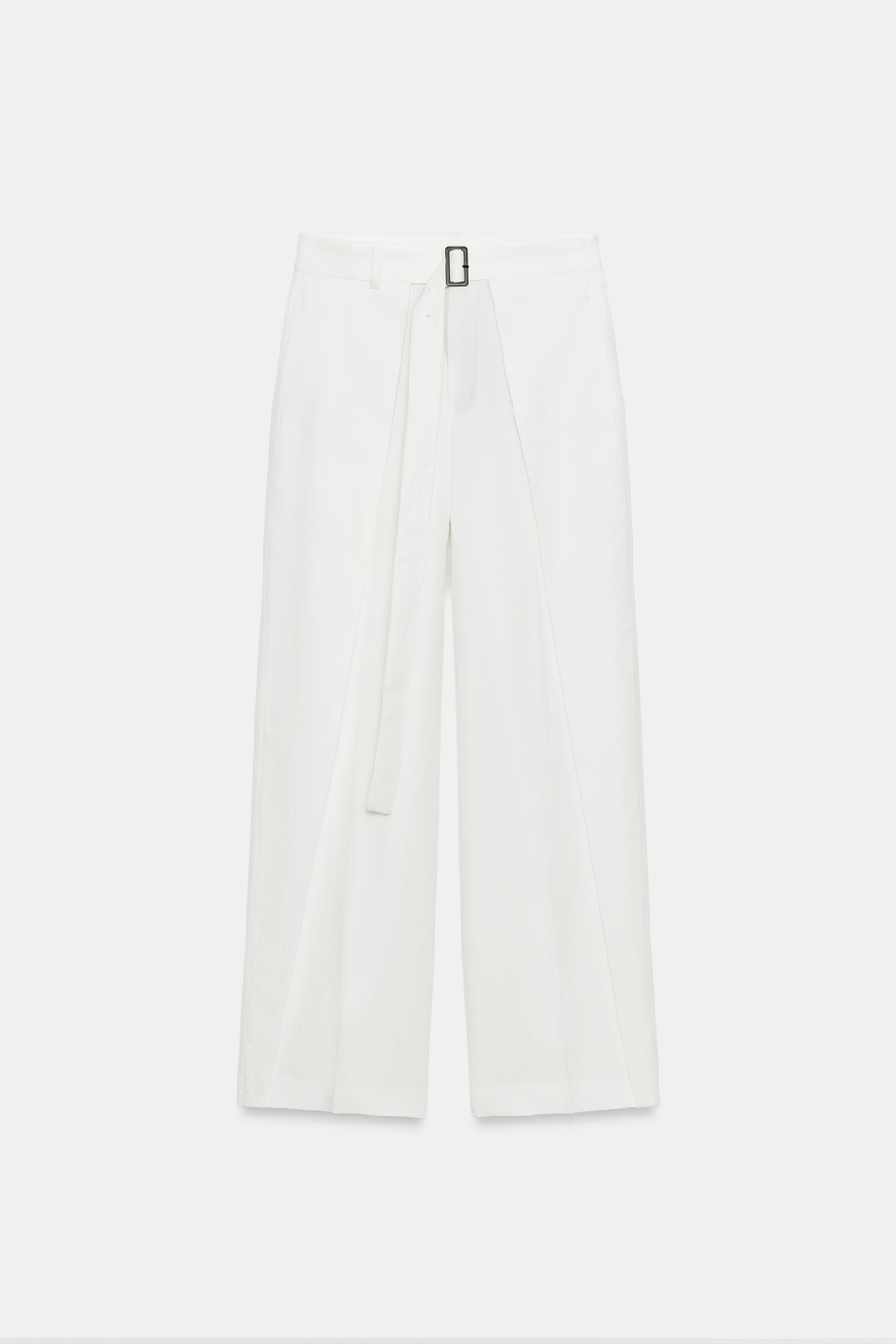 БРЮКИ СО СКЛАДКАМИ И ПОЯСОМ — ZW COLLECTION — ZARA