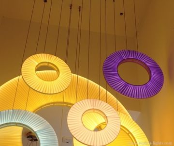 replica IRIS round  pendant by Dix heures dix ( violet  )