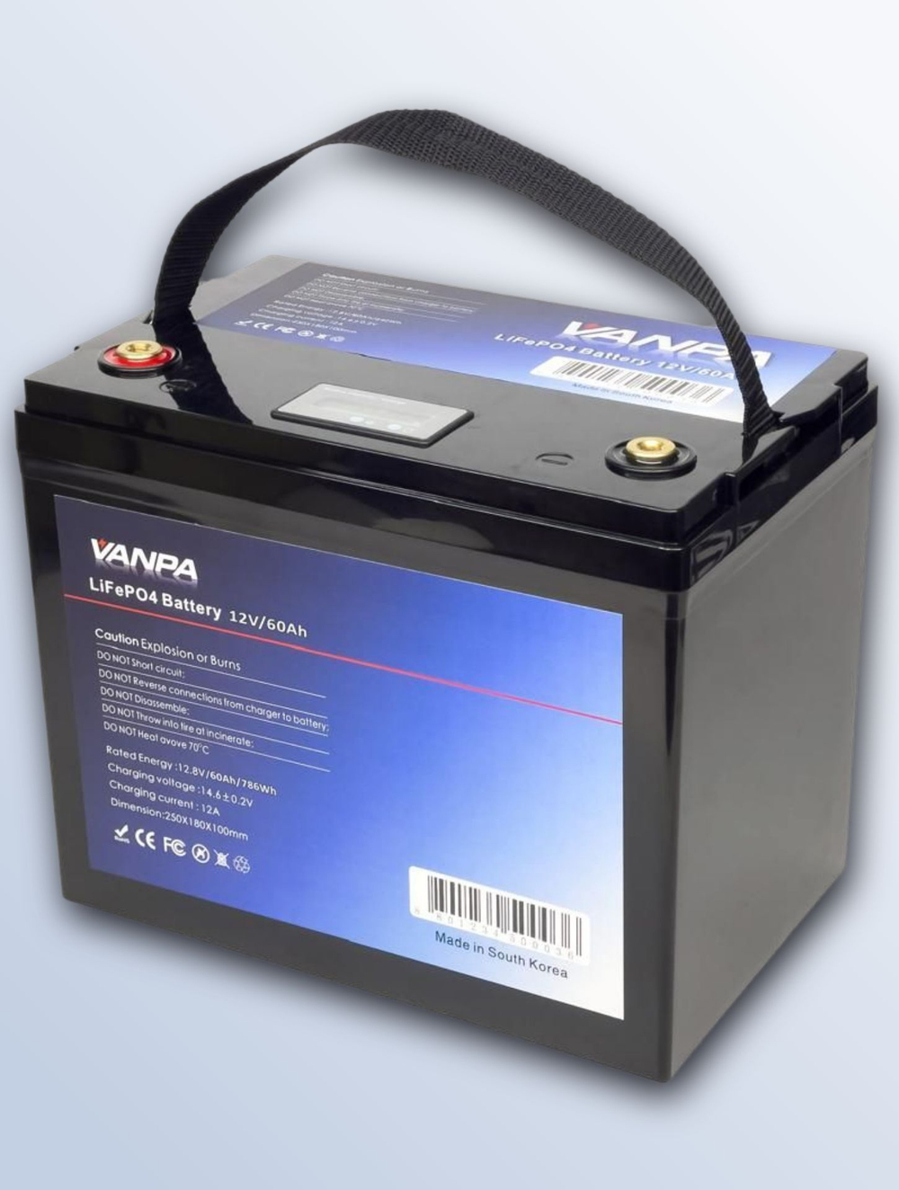 Аккумулятор Lifepo4 VANPALIFE 12V 60Ah (12V 60A)