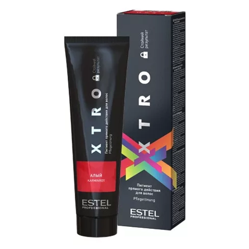 ESTEL Пигмент прямого действия для волос XTRO BLACK Алый, 100 мл