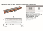 Душевой трап TIM 65 см BAD416502