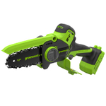 Цепная мини-пила аккумуляторная Greenworks CS2410A, 24V, 10см, c 1хАКБ 2Ач и ЗУ (CS2410AUA)