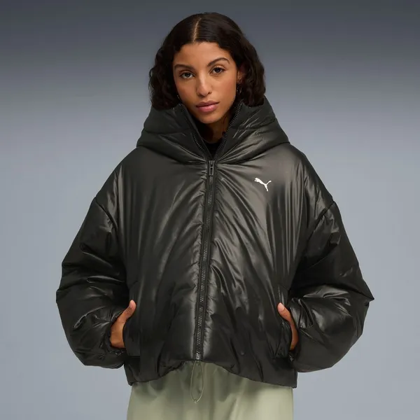 Куртка утепленная женская PUMA WARDROBE ESS Shiny Hooded Padded Jacket