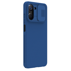 Чехол синего цвета от Nillkin с защитной шторкой для камеры на Realme 10 4G, серия CamShield Case