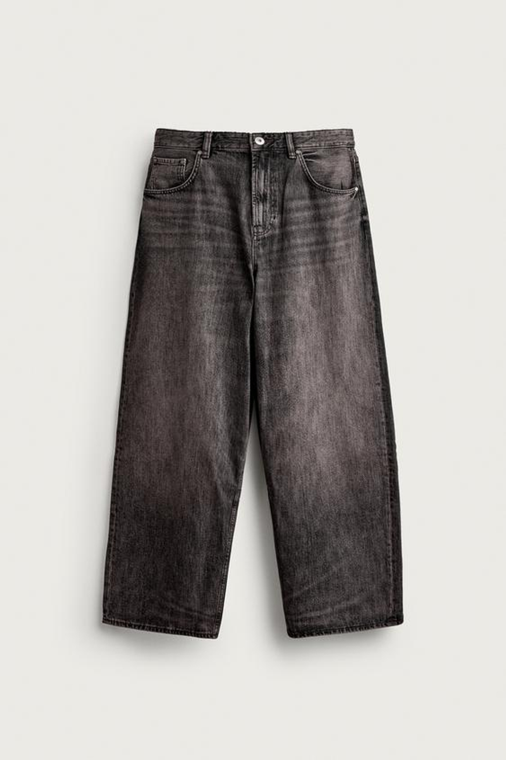 ZARA ДЖИНСЫ BAGGY FIT, КОРИЧНЕВЫЙ