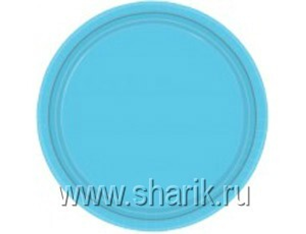 Тарелка Карибский голубой 17см 8шт.