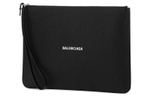 Balenciaga Cow Leather Clutch Regular Men"s Black