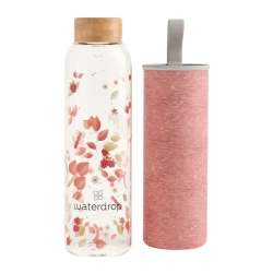 Теннисная бутылка Waterdrop Glass Bottle (600ml) - flair