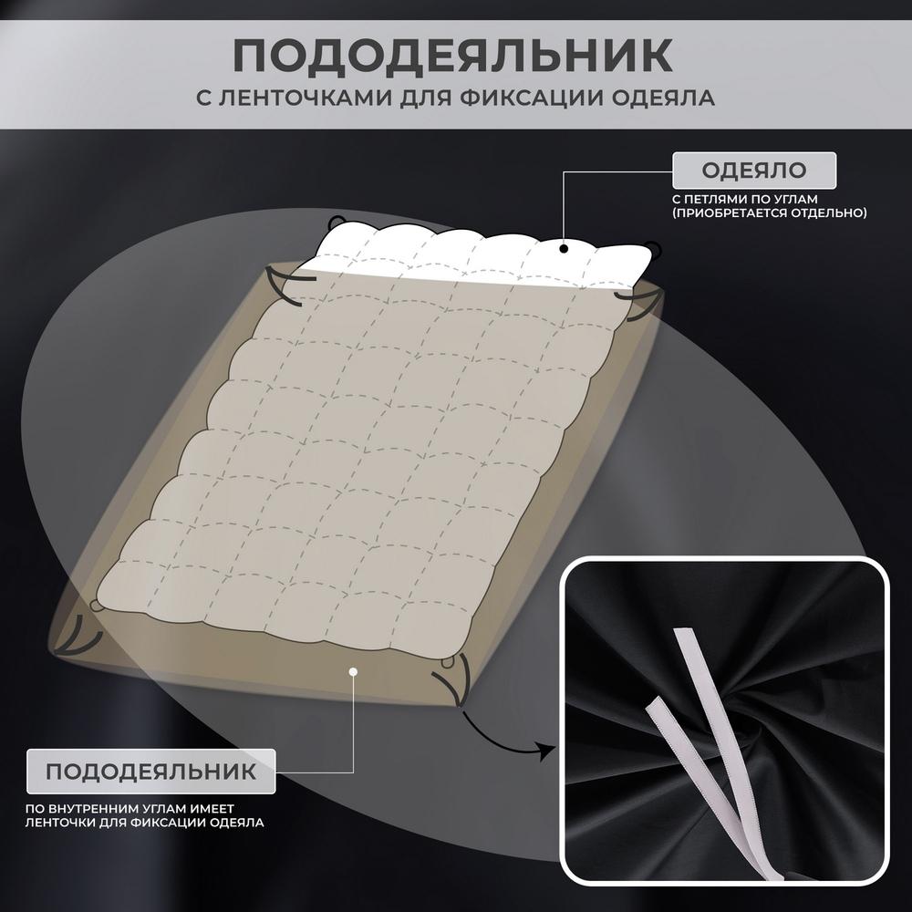 Комплект постельного белья Однотонный Сатин Премиум OCP019