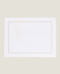 ZARA HOME КОВРИК ДЛЯ ВАННОЙ С ОТДЕЛКОЙ, БЕЖЕВЫЙ