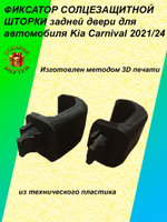 Фиксатор солнцезащитной шторки задней двери для автомобиля Kia Carnival 2021-2024 (комплект 2шт.)