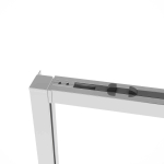 Душевой уголок Слим Софт (Slim Soft) VSR-1SS1015CL, 1500*1000, хром, стекло прозрачное,