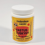 Жевательные мультивитамины с ксилитом для детей Makrobios Junior Resistance С, D, Zn со вкусом малины 60 шт. (из Финляндии)