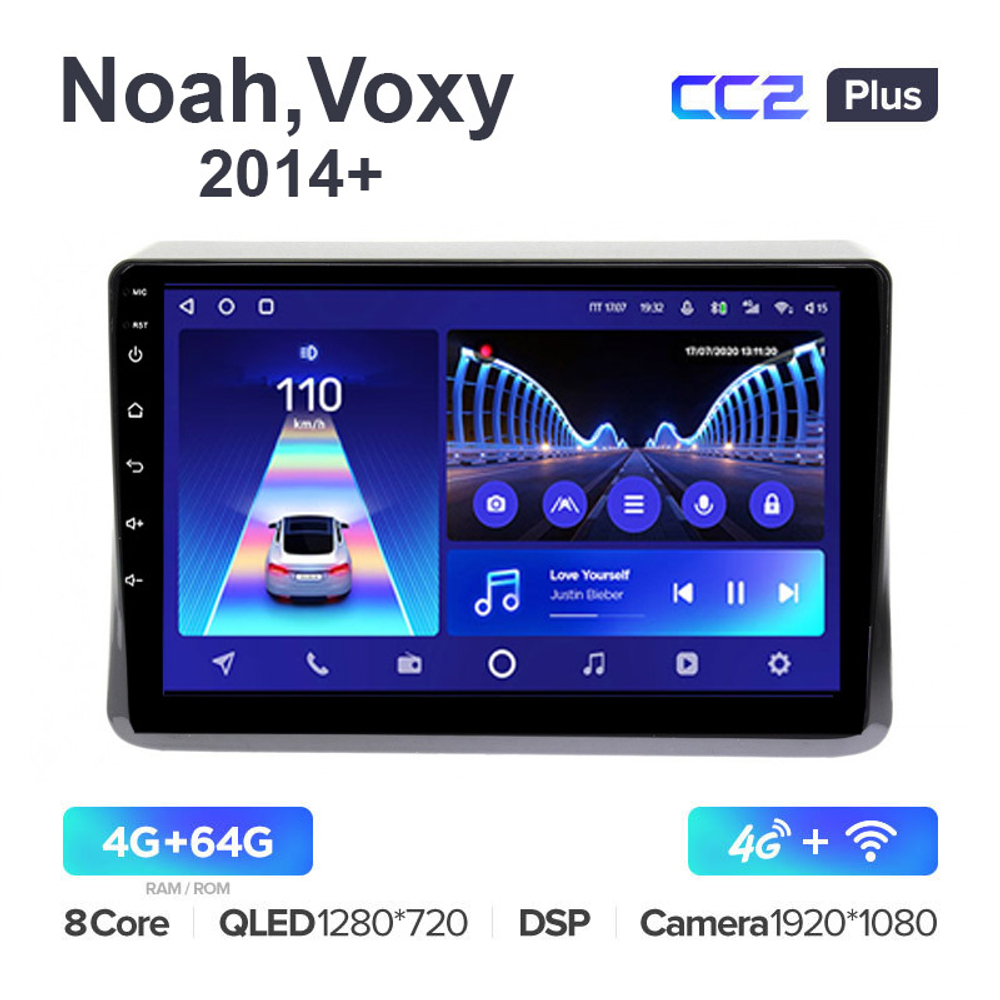 Teyes CC2 Plus 10,2"для Toyota Noah, Voxy 2014+