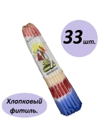 Иерусалимские свечи белые 16 см. пучок 33 шт.