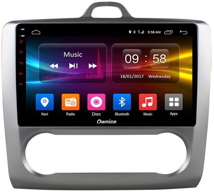 Магнитола для Ford Focus 2 2004-2011 (климат) - Kuberg OL-9201-A IPS, Android 10, 4G SIM-слот