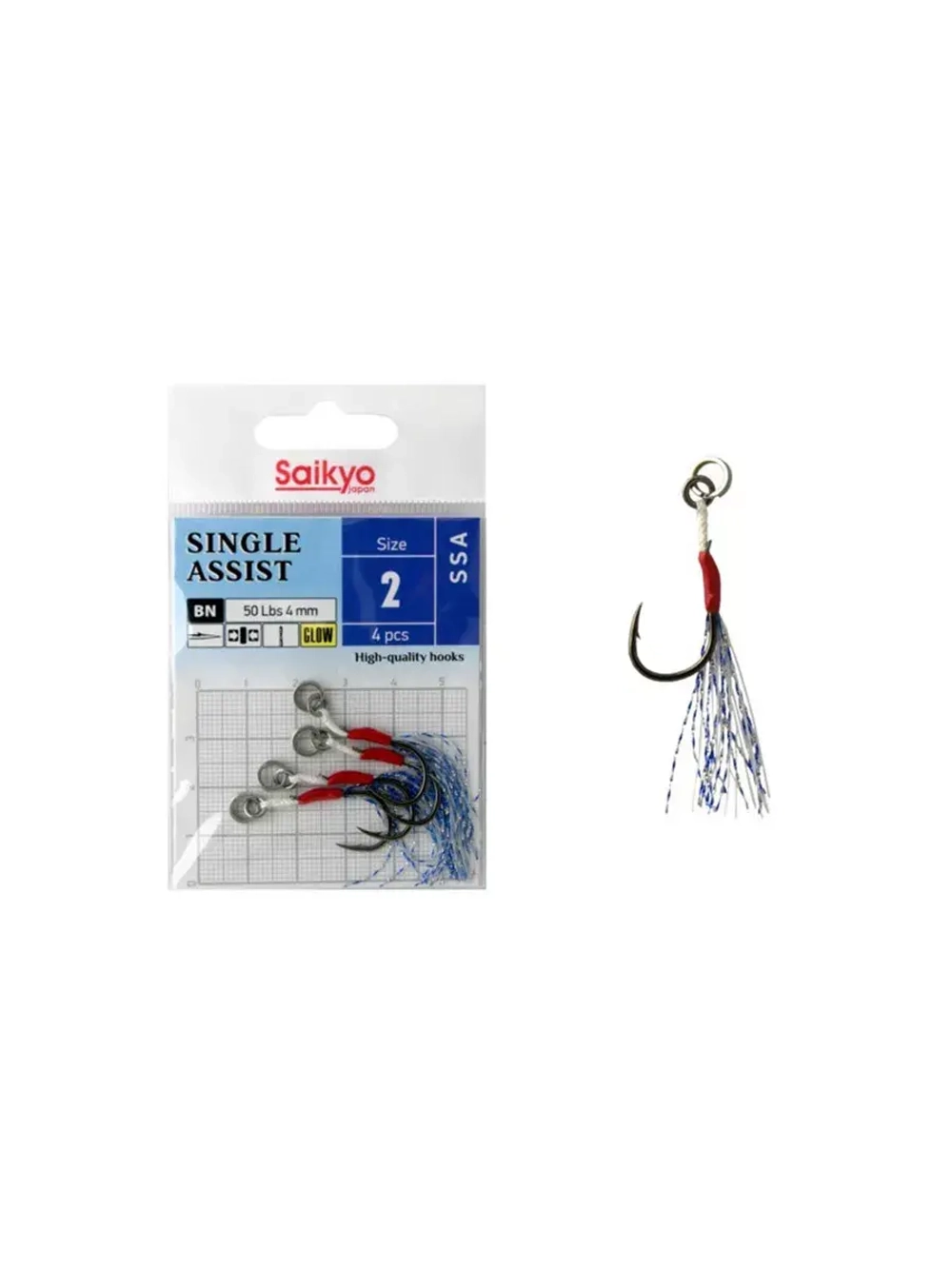 Крючки для рыбалки Saikyo SINGLE ASSIST SSA