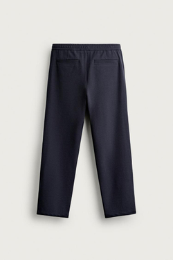 ZARA КОМФОРТНЫЕ БРЮКИ RELAXED FIT, МОРСКОЙ СИНИЙ