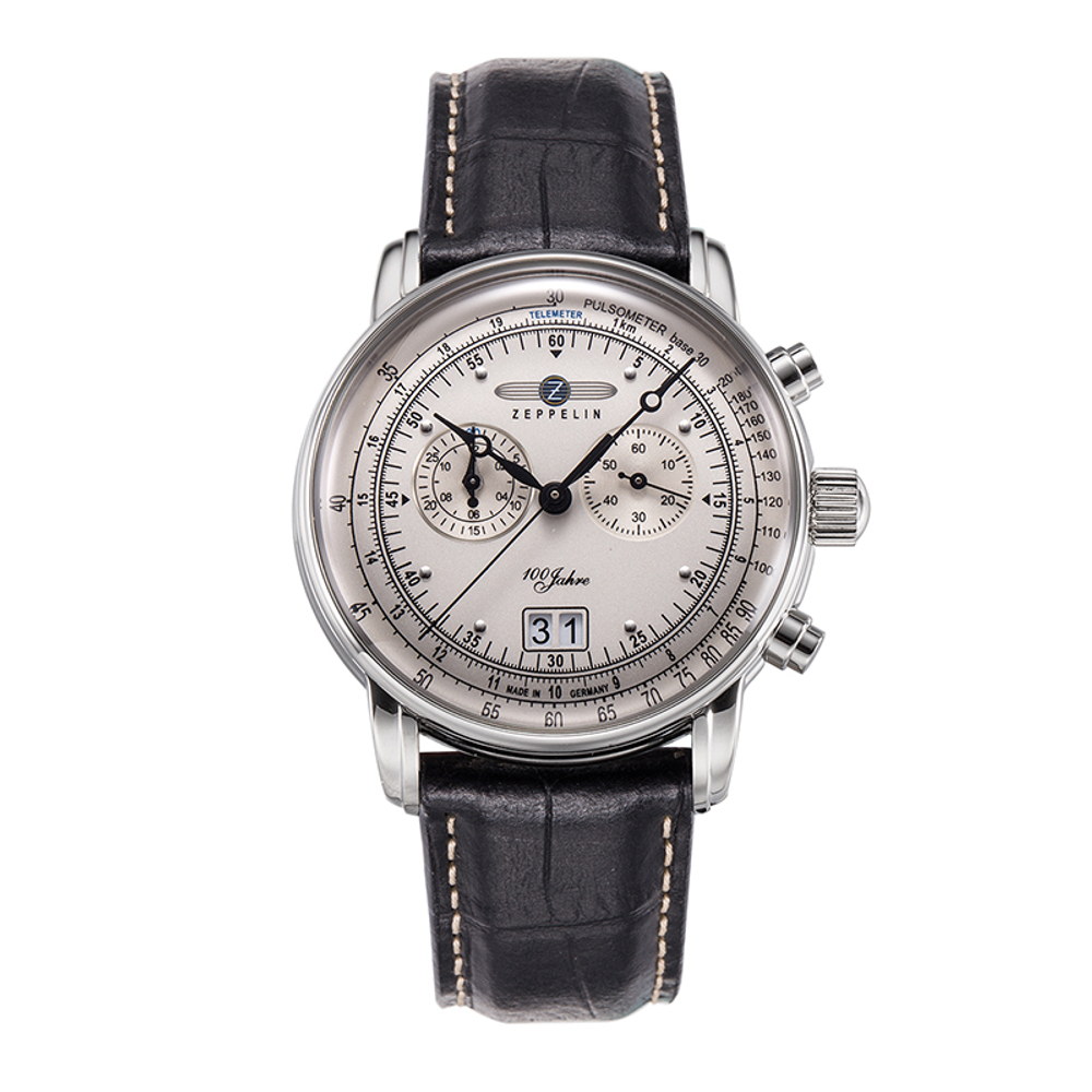 ZEPPELIN Quartz Movement Men"s Watches Watch 42 Silver Dial