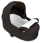 Коляска Cybex Balios S Lux TPE complete Aton B2 Bay Blue 3 в 1 Chocolate Brown с дождевиками