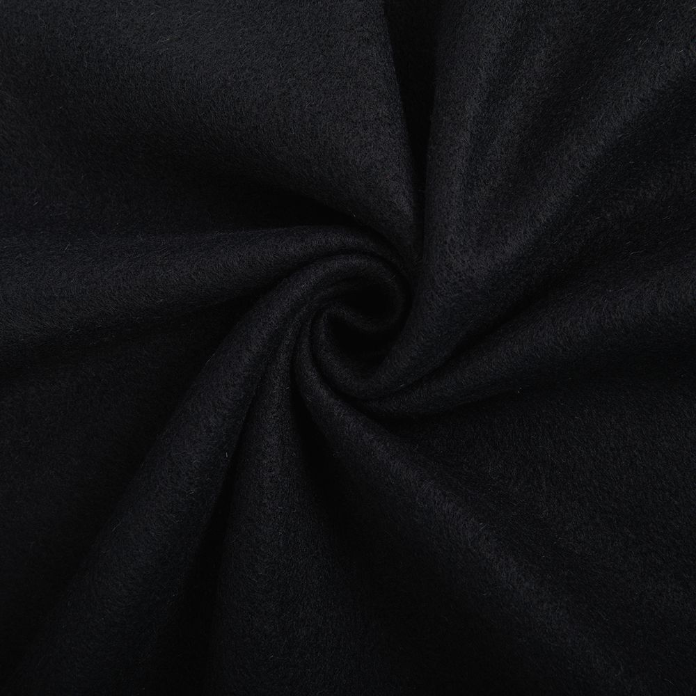 Флис 2-сторонний 280 г/м², 150х160±5 см, черный/black, Gamma FG-005N