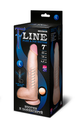 Фаллоимитатор гибкий на присоске "F" LINE L №7 (Цвет: телесный)