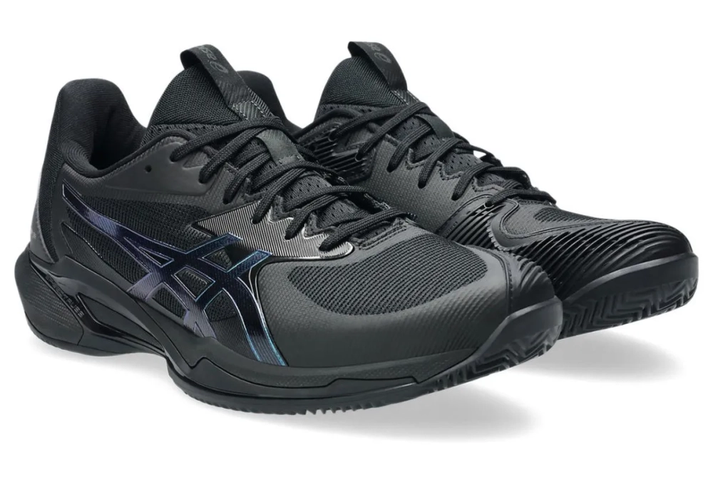 Теннисные кроссовки Asics Solution Speed FF 3 Clay Night Energy - black/prism blue