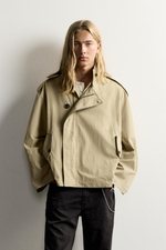 ТЕХНИЧЕСКИЙ ТРЕНЧ CROPPED FIT — ZARA