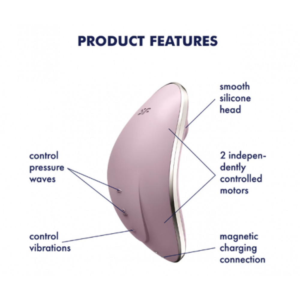 Клиторальный стимулятор с вибрацией Satisfyer Vulva Lover 1 фиолетовый