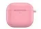 Чехол силиконовый Gurdini Silicone Case с карабином для AirPods 4 Розовый
