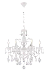 Люстра подвесная Rilon 3586/6 WT, 6×40 Вт, белая