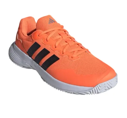 Мужские теннисные кроссовки Adidas GameCourt 2 M - lucid orange/core black/silver metallic