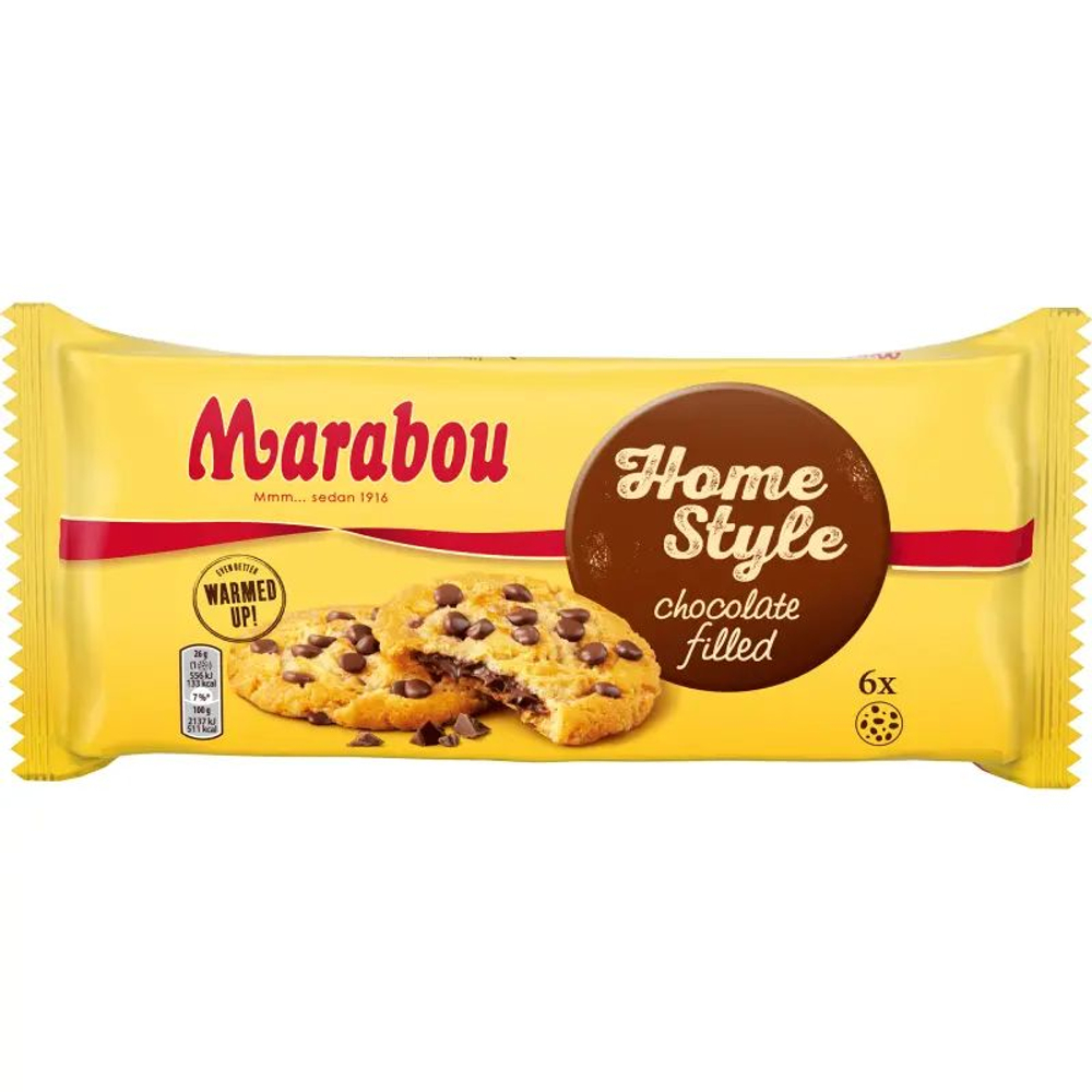 Печенье Marabou Home Style с шоколадной начинкой 156 г (из Финляндии)