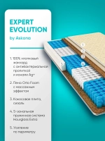 Матрас Askona Expert Evolution 90x200х23, среднежесткий/среднежесткий