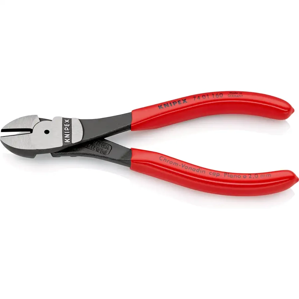 Кусачки боковые особой мощности черненые 160 мм Knipex 74 01 160 SB