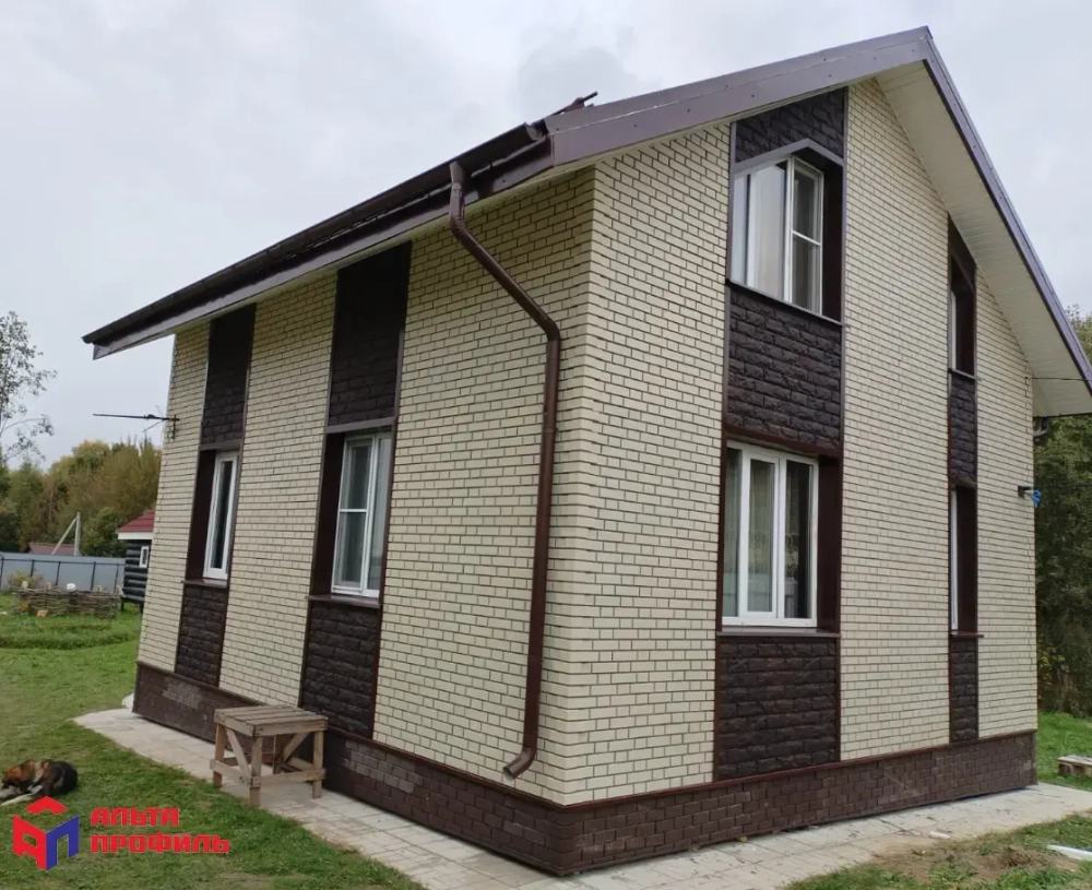 Фасадная панель Альта Профиль Клинкерный кирпич Белый 1130*420мм 0,48м2