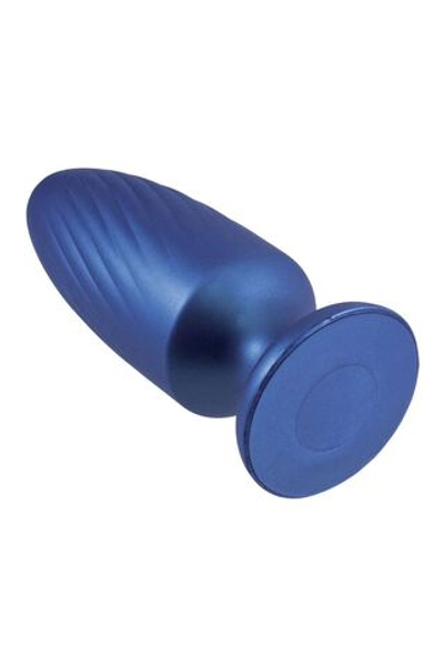 Синяя анальная пробка G Stuck Silicone Anal Plug - 13,5 см. (Цвет: синий)
