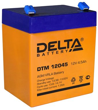 Аккумулятор Delta DTM 12045 ( 12V 4,5Ah / 12В 4,5Ач ) - фотография