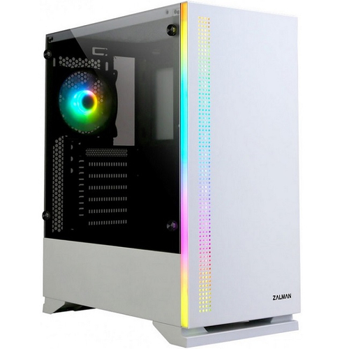 Корпус Midi-Tower Zalman S5 TG, ATX, без Б.П, белый (S5 White)